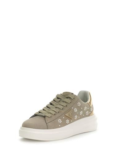 Guess Elbina12 Dames Lage Sneakers - Taupe - Maat 40