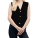 Goa Goa cardigan tressé avec micropaillettes Montini modèle avec col V et boutons noirs
