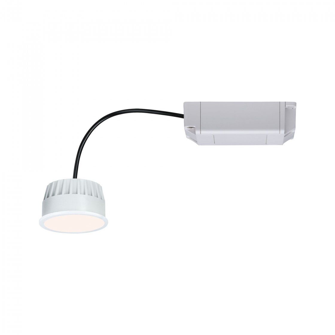 Paulmann 93073 - LED Recessed Spot - Satin Steel - Round - 6W - Warm White - Dimmable