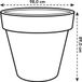 Elho Pure Round 100 Bloempot - Linen White - Ø 97.0 x H 89.0 cm