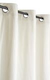 Atout Ciel Gordijn met oogjes, geribbeld, 140 x 260 cm, klaar om op te hangen, beige