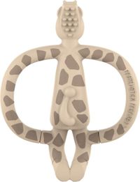 Matchstick Monkey Giraffe Bijtring - Beige - Siliconen - 3+ maanden