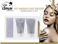 P'tit Clown Make-up Kit - Zilver - Glitter & Gems - Festival - Fantasy