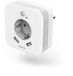 Hama Nachtlampje - met stopcontact - met schemer en beweging sensor - 2x USB-A - Wit