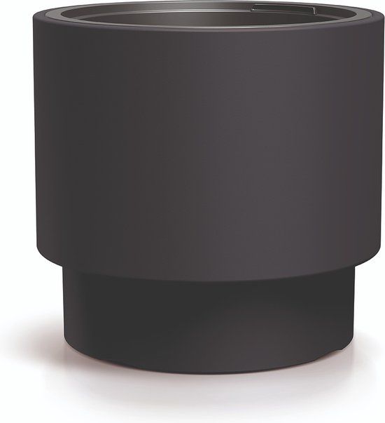 Prosperplast Heos - Bloempot - Antraciet - Rond - 47 cm - Duurzaam Kunststof - Voor Buiten