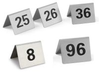 Acier inoxydable numéro de table pour événements