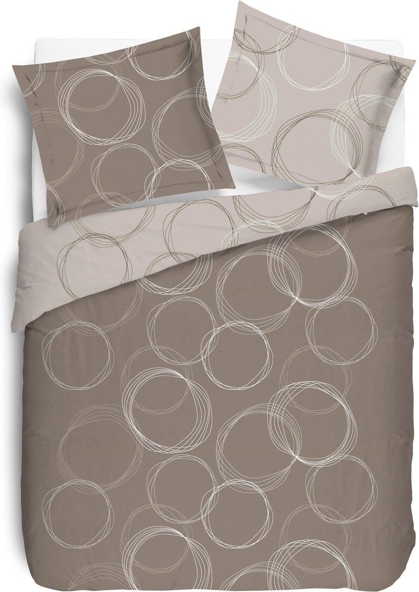 Vision Home VISION Lenny Taupe - Dekbedovertrek - 240x220cm