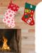 Merkloos / Sans marque Cepewa Gmbh Kerstsokken - set van 2x stuks - H40 cm en H45 cm - polyester