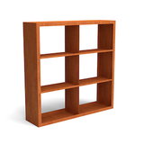 Merkloos Egura cortenstaal houtopslag onderverdeling 6 vakken 1500x385x1500 mm