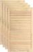 vidaXL Kastdeuren met lamellen 4 st 99,3x49,4 cm massief grenenhout Naturel Mat