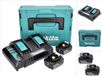 Makita Power Source Kit 18 V met 2x BL 1860 B 6.0 Ah accu en DC 18 SH dubbele lader