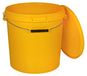 BenBow Seau avec couvercle 30L x5 Jaune