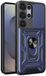 Techsuit Hoesje geschikt voor Samsung Galaxy S25 Ultra - Camshield Back Cover - Blauw
