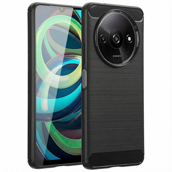 imoshion Brushed Backcover voor de Xiaomi Redmi A3 - Zwart