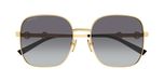 Gucci Lunettes de soleil femme GG2053S Or Carré Gris 58mm