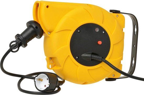 VB Extend Kabelhaspel automatisch 15 + 2 meter 3x1.5mm2 - Geel