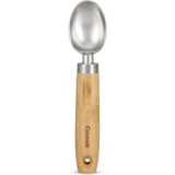 Culinare Naturals C70003 Ijslepel, Duurzaam Bamboe/Roestvrij Staal, 20cm x 4,5cm, Professionele Ijsschep voor Ijs, Gelato, Geronnen Room, Sorbet, Aardappelpuree, 2 Jaar Garantie