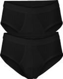 Schiesser Authentic Heren Slip - 2 Pack - Zwart