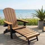 Ogarden Adirondack Stoel Arizona - Bruin&Zwart - Met Voetenbankje