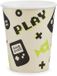 PartyDeco 6 papieren bekertjes Press Play 220ml