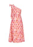 IZIA Zomerjurk 'Festival' A-lijn Gebloemd One-shoulder Mouwloos Roze XS