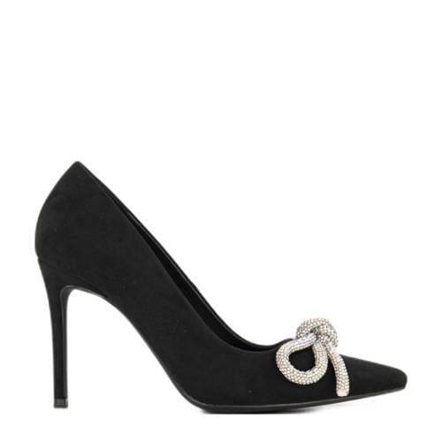 Graceland pumps met strass strikje zwart
