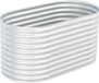 vidaXL Plantenbak verhoogd 160x80x81 cm gegalvaniseerd staal zilver