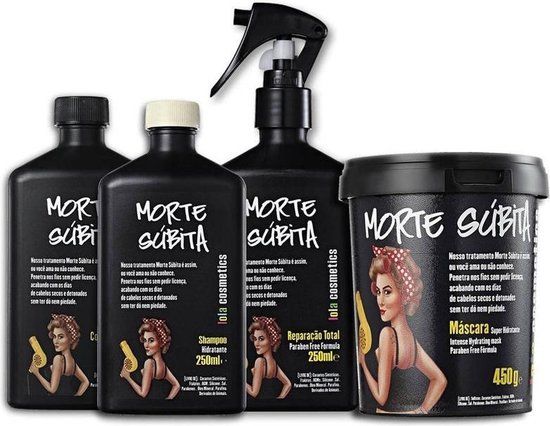 LOLA MORTE SUBITA 4 PIECES PACKAGE (SHAMPOO, CONDITIONER, MASK & TOTAL REPAIR SPRAY) - 250ml - Spray