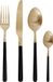 Cosy&Trendy Bestekset Olivia Champagne Black 16 pièces / 4 personnes
