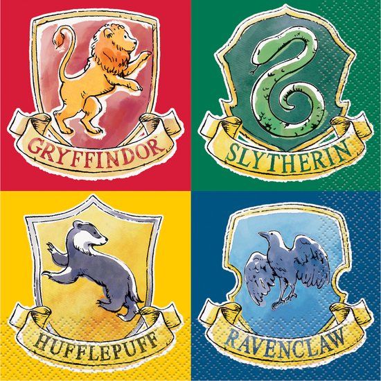 UNIQUE - Harry Potter Napkins - 16 Pack - 33 x 33 cm - Birthday Party Supplies