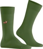 Burlington Brit Style gedessineerd katoen sokken heren groen - maat 40-46