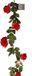 Bellatio Design Kunstbloem slinger rozen - 145 cm - rood