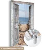 MuchoWow® Glass Painting 20x30 cm - Acrylic Glass Painting - Dune - Beach - Summer - Photo on Glass - Paintings