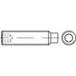 TOOLCRAFT TO-5370924 Draadpen M12 12 mm RVS A4 10 stuk(s)