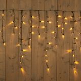 Anna's Collection Ijspegelverlichting lichtsnoer - 400 led lampjes - warm wit