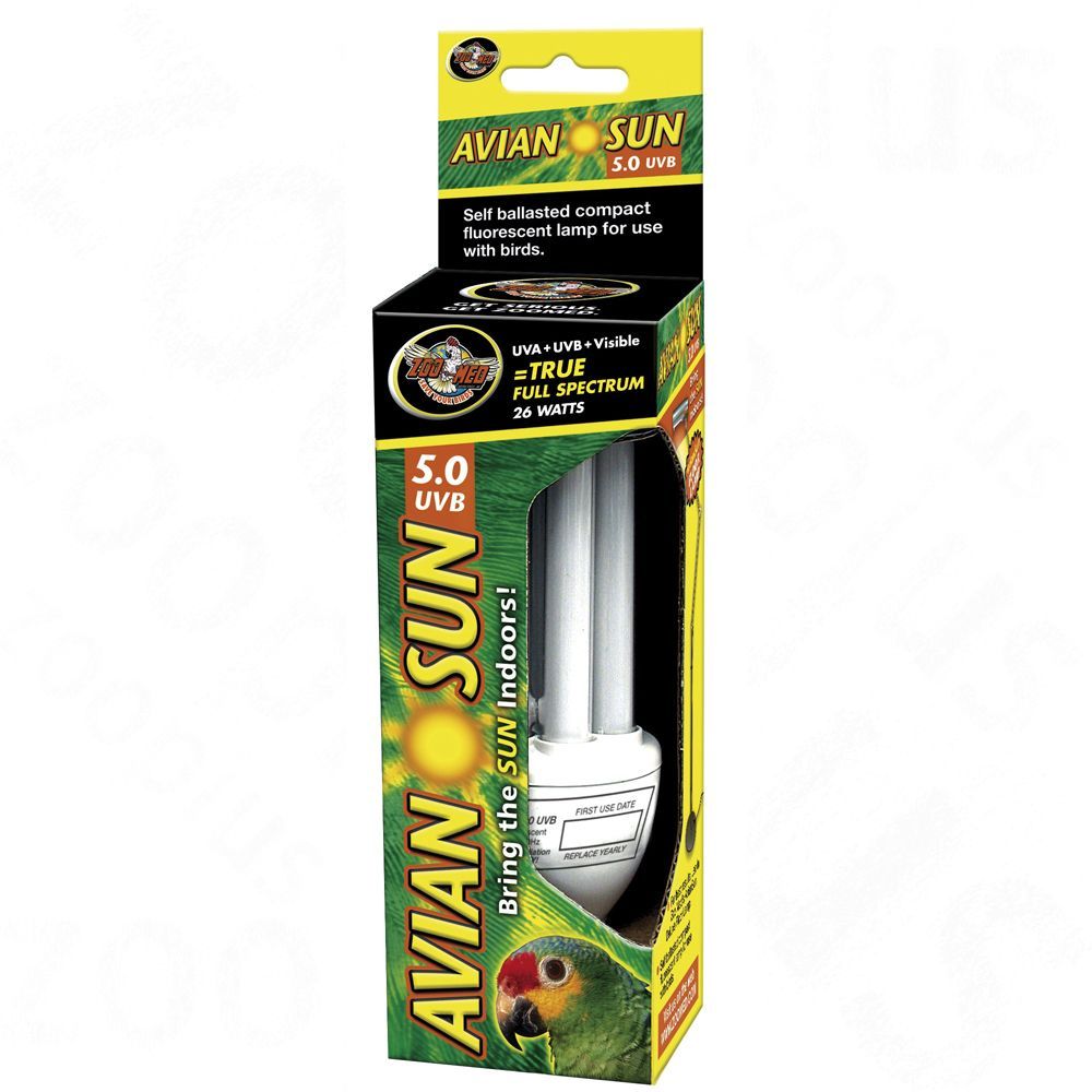 Zoo Med AvianSun 5.0 UVB Compact Fluorescent Bird Lamp 20 Watt