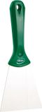 Vikan 4009 RVS Handschraper kunststof handgreep breed 100mm - Groen