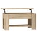 vidaXL salontafel 101x49x52 cm bewerkt hout sonoma eikenkleurig - bruin