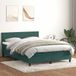 Maison Exclusive - Lit boxspring avec matelas, vert foncé, 160x220 cm, velours