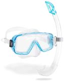 Cressi Sirena & Island 2.0 Snorkelset, Transparant/Aquamarijn, One Size