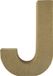 Rayher hobby materialen Papier mache letter J