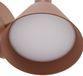 Lucande - LED wandlamp buiten - CCT - 1 licht - Aluminium, polycarbonaat - H: 17.5 cm - bruin