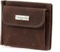 bugatti Portefeuille en cuir Hunter Dollarclip 8CC Logo métal Marron Brun