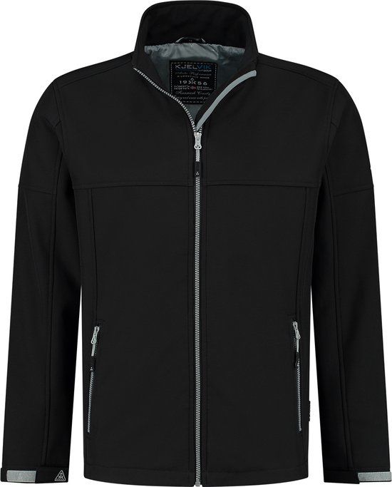 Kjelvik Softshell jas Odense Zwart