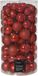 Decoris Kerstballen | Kunststof | Kerstrood | 100 stuks