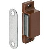 Häfele Loqueteau magnétique H6006 Force d'adhérence 34 ou 4-5 kg à visser carré, brun / 3-4 kg