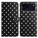 Étui portefeuille iPhone 17 Pro/18 Pro à pois - Noir