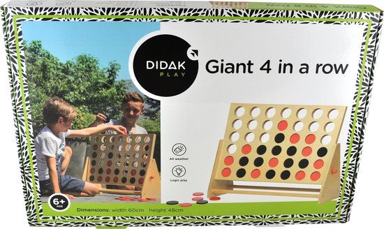 DIDAK play 4 Op een Rij - Hout - 60x48x22 Cm