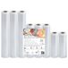 YISH Voedsel Vacuümsealer Rol 8 Stuks, Vacuümzakken 15cm/20cm/28cm x 300cm, Lekbestendig Herbruikbaar Voedselverpakkingszakken