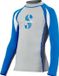 Scubapro Wizard Rashguard Shirt pour Enfants Manches Longues Bleu/Gris Polyester